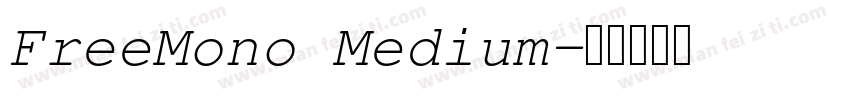 FreeMono Medium字体转换